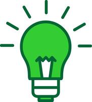 Bulb Colorful Icon vector