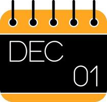 December Colorful Icon vector