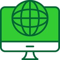 Lcd Colorful Icon vector