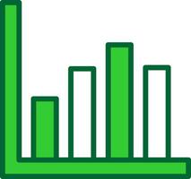 Bar Chart Colorful Icon vector