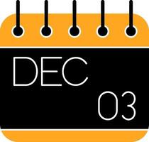 December Colorful Icon vector
