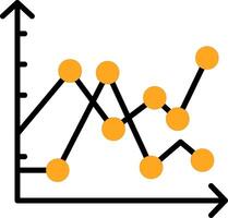 Bar Chart Colorful Icon vector