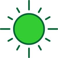 Sun Colorful Icon vector