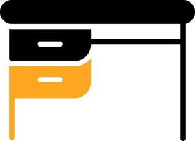 Desk Colorful Icon vector