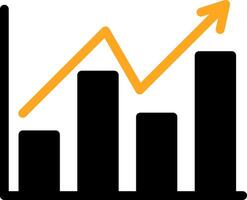 Bar Chart Colorful Icon vector