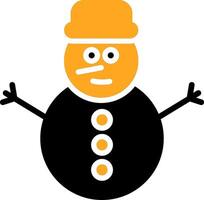 Snowman Colorful Icon vector