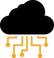 Cloud Computing Colorful Icon vector