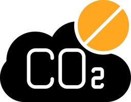 No CO2 Colorful Icon vector