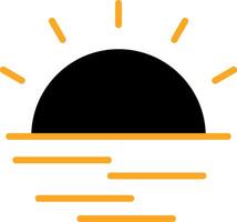 Sunrise Colorful Icon vector