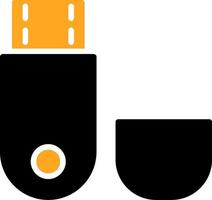 Usb Flash Drive Colorful Icon vector