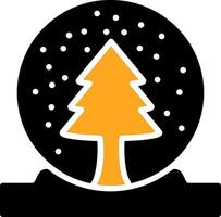 Snow Globe Colorful Icon vector