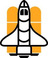Spaceship Colorful Icon vector