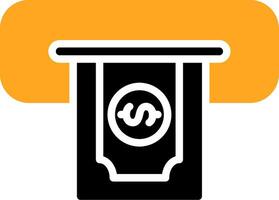 Cash Withdraw Colorful Icon vector