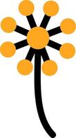 Dandelion Colorful Icon vector