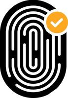 Biometric Identification Colorful Icon vector