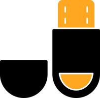 Usb Drive Colorful Icon vector
