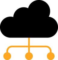 Cloud Computing Colorful Icon vector