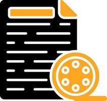 Transcript Colorful Icon vector