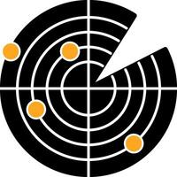 Radar Colorful Icon vector