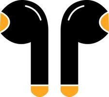 Earbuds Colorful Icon vector