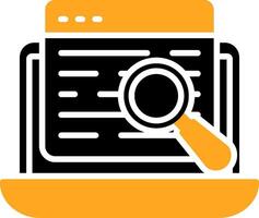 Search Data Colorful Icon vector