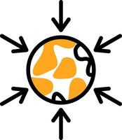Gravity Colorful Icon vector