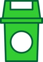 Recycle Bin Colorful Icon vector