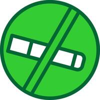Smoking Free Colorful Icon vector