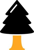 Christmas Tree Colorful Icon vector