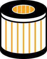 Oil Filter Colorful Icon vector
