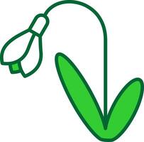 Snowdrop Colorful Icon vector