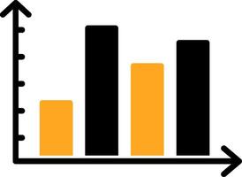 Cylindrical Bars Colorful Icon vector