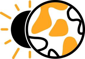 Eclipse Colorful Icon vector