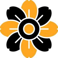 Alpine forget me not Colorful Icon vector