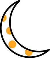 moon Colorful Icon vector