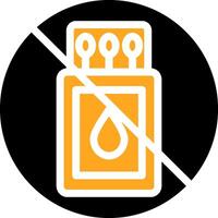 No Fire Colorful Icon vector