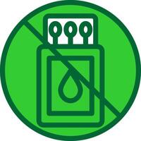 No Fire Colorful Icon vector