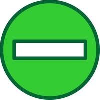 Minus Colorful Icon vector
