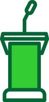 Podium Colorful Icon vector