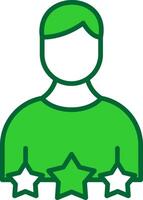 Role Model Colorful Icon vector