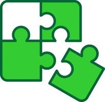 Puzzle Colorful Icon vector