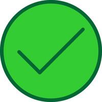 Check Colorful Icon vector