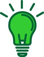 Light Bulb Colorful Icon vector