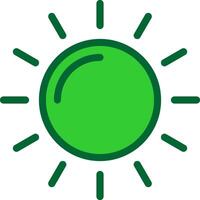 Sun Colorful Icon vector