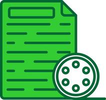 Transcript Colorful Icon vector