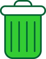 Trash Colorful Icon vector