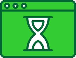 Waiting Colorful Icon vector