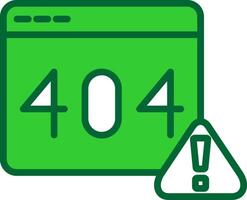 Error404 Colorful Icon vector