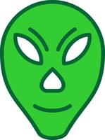 Alien Colorful Icon vector