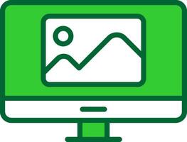Monitor Colorful Icon vector
